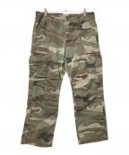 AVIREXアヴィレックス）の古着「カモ柄カーゴパンツ」｜オリーブ×ブラウン