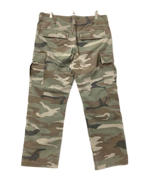 AVIREX（アヴィレックス）AVIREX (アヴィレックス) カモ柄カーゴパンツ オリーブ×ブラウン サイズ:XLの古着・服飾アイテム
