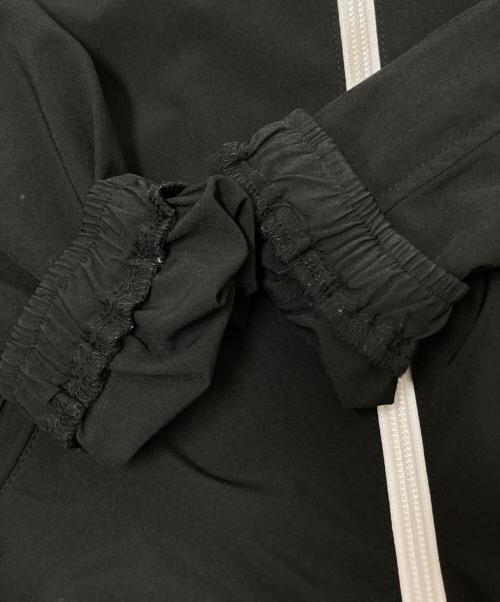 BORDERS at BALCONY（ボーダーズアットバルコニー）BORDERS at BALCONY (ボーダーズアットバルコニー) ZIP UP HOODIE ブラック×ホワイト サイズ:36の古着・服飾アイテム