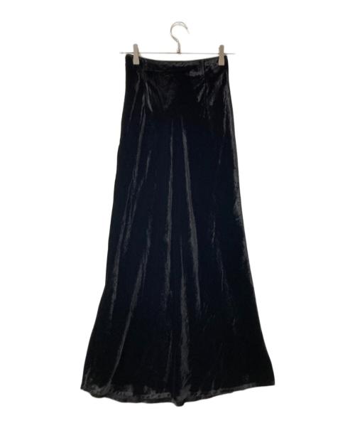 CLANE（クラネ）CLANE (クラネ) ベルベットスカート ブラックの古着・服飾アイテム