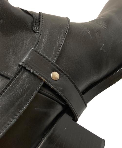 TOGA PULLA（トーガ プルラ）TOGA PULLA (トーガ プルラ) メタルロングウエスタンブーツ ブラック サイズ:37の古着・服飾アイテム