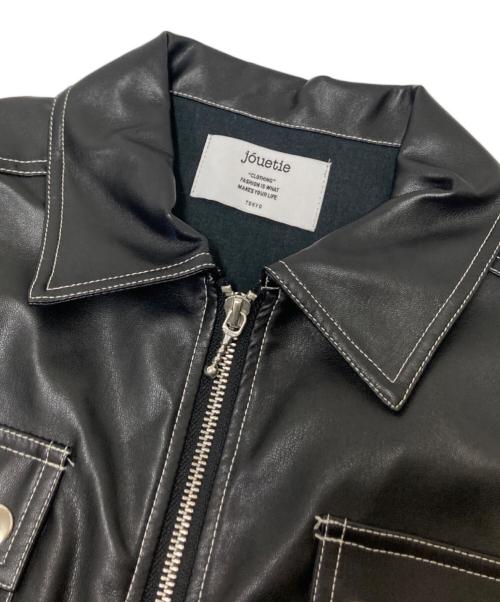 jouetie（ジュエティ）jouetie (ジュエティ) フェイクレザーミニワンピース ブラック サイズ:Mの古着・服飾アイテム