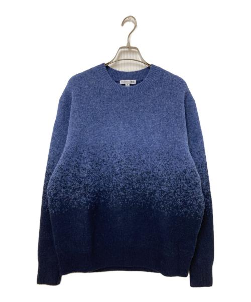 UNIQLO（ユニクロ）UNIQLO (ユニクロ) J&W DAWSON (ジェイアンドエムデヴィッドソン) スフレヤーングラデーションクルーネックセーター ネイビー サイズ:Mの古着・服飾アイテム
