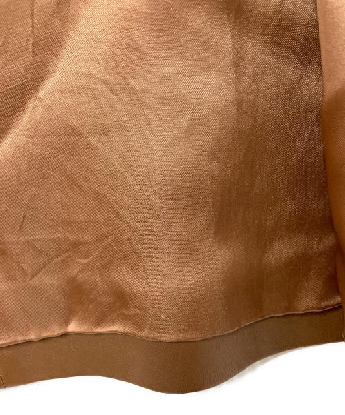 自由区（ジユウク）自由区 (ジユウク) ラムレザージャケット ブラウン サイズ:36の古着・服飾アイテム