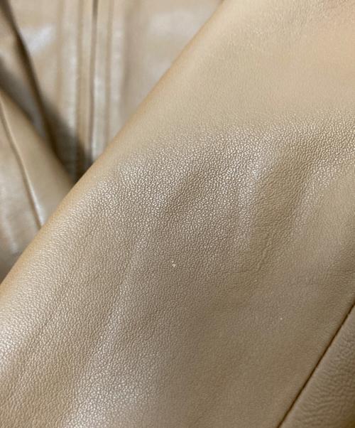 自由区（ジユウク）自由区 (ジユウク) ラムレザージャケット ブラウン サイズ:36の古着・服飾アイテム