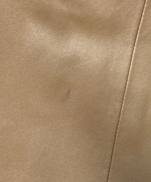 自由区（ジユウク）自由区 (ジユウク) ラムレザージャケット ブラウン サイズ:36の古着・服飾アイテム