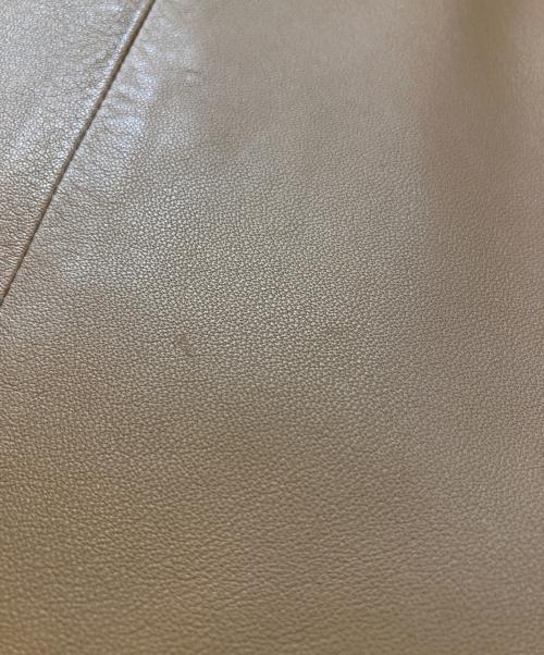 自由区（ジユウク）自由区 (ジユウク) ラムレザージャケット ブラウン サイズ:36の古着・服飾アイテム