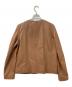 自由区 (ジユウク) ラムレザージャケット ブラウン サイズ:36：8000円
