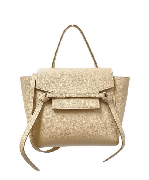 CELINE（セリーヌ）CELINE (セリーヌ) ベルトバッグ ナノ ライトトープ サイズ:下記参照の古着・服飾アイテム