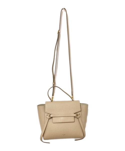 CELINE（セリーヌ）CELINE (セリーヌ) ベルトバッグ ナノ ライトトープ サイズ:下記参照の古着・服飾アイテム