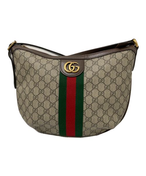 GUCCI（グッチ）GUCCI (グッチ) GGショルダーバッグ ブラウンの古着・服飾アイテム