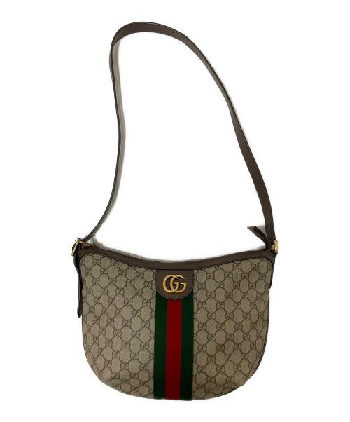 GUCCI（グッチ）GUCCI (グッチ) GGショルダーバッグ ブラウンの古着・服飾アイテム