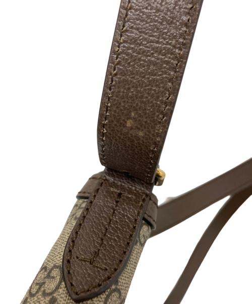 GUCCI（グッチ）GUCCI (グッチ) GGショルダーバッグ ブラウンの古着・服飾アイテム