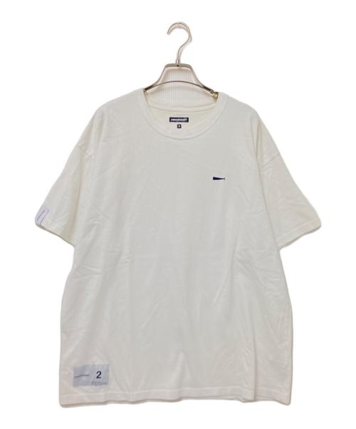 DESCENDANT（ディセンダント）DESCENDANT (ディセンダント) 刺繍Tシャツ ホワイト サイズ:2の古着・服飾アイテム