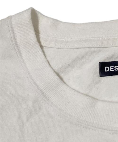 DESCENDANT（ディセンダント）DESCENDANT (ディセンダント) 刺繍Tシャツ ホワイト サイズ:2の古着・服飾アイテム
