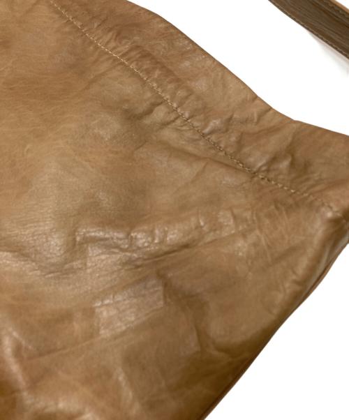 SLOW（スロウ）SLOW (スロウ) シュリンクレザーワンショルダーバッグ ブラウン サイズ:下記参照の古着・服飾アイテム