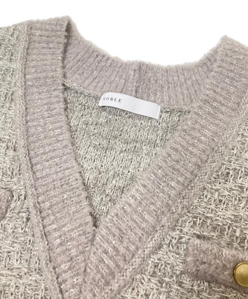 Spick and Span Noble（スッピックアンドスパン ノーブル）Spick and Span Noble (スピックアンドスパンノーブル) ツイードニットベスト グレー サイズ:下記参照の古着・服飾アイテム