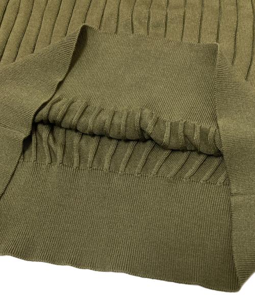 SLOANE（スローン）SLOANE (スローン) VERMEIL par iena (ヴェルメイユ パー イエナ) 5分丈シルクニット グリーン サイズ:2の古着・服飾アイテム