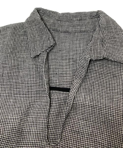 Noble（ノーブル）Noble (ノーブル) ドンゴロススキッパーシャツブラウス ホワイト×ブラック サイズ:下記参照の古着・服飾アイテム