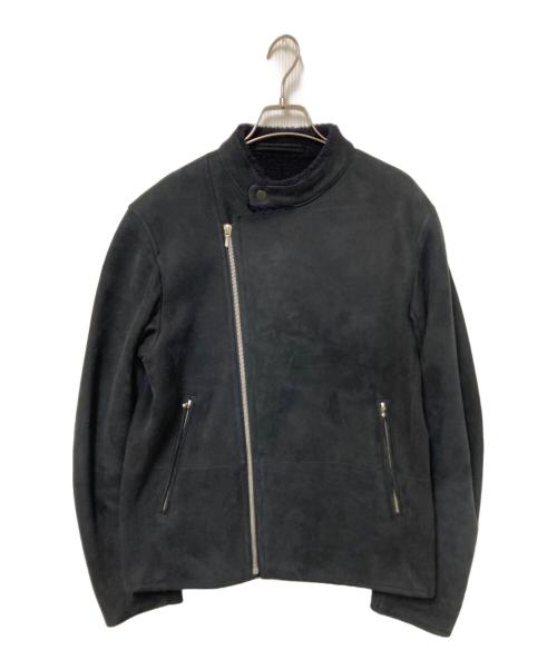 COMOLI（コモリ）COMOLI (コモリ) ムートンライダースジャケット ブラック サイズ:2の古着・服飾アイテム