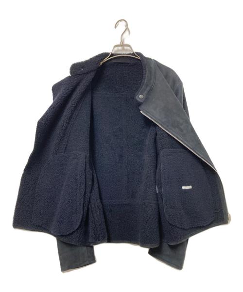 COMOLI（コモリ）COMOLI (コモリ) ムートンライダースジャケット ブラック サイズ:2の古着・服飾アイテム