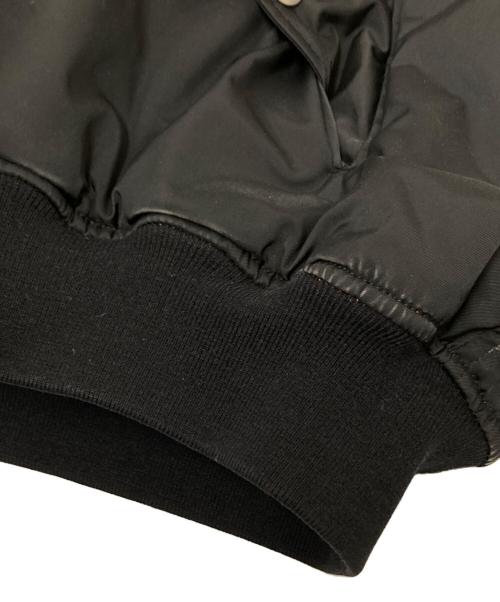 G.V.G.V（ジーヴィージーヴィー）G.V.G.V (ジーヴィージーヴィー) LACE UP MA-1 BLOUSON ブラック サイズ:34の古着・服飾アイテム