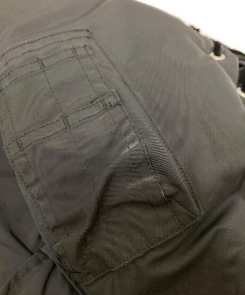 G.V.G.V（ジーヴィージーヴィー）G.V.G.V (ジーヴィージーヴィー) LACE UP MA-1 BLOUSON ブラック サイズ:34の古着・服飾アイテム