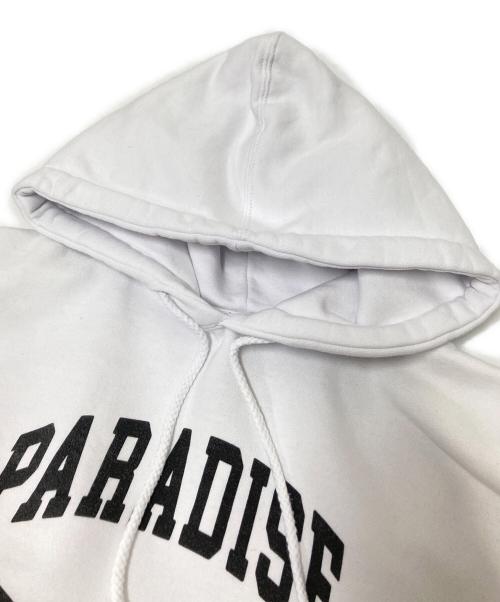 PARADISE NYC（パラダイス エヌワイシー）PARADISE NYC (パラダイス エヌワイシー) パーカー ホワイト×ブラック サイズ:Mの古着・服飾アイテム