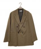 BEAUTY&YOUTHビューティーアンドユース）の古着「ガンクラブチェックダブルジャケット」｜ブラウン