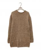 BACCAバッカ）の古着「アルパカラメミックス ニットワンピース」｜ベージュ