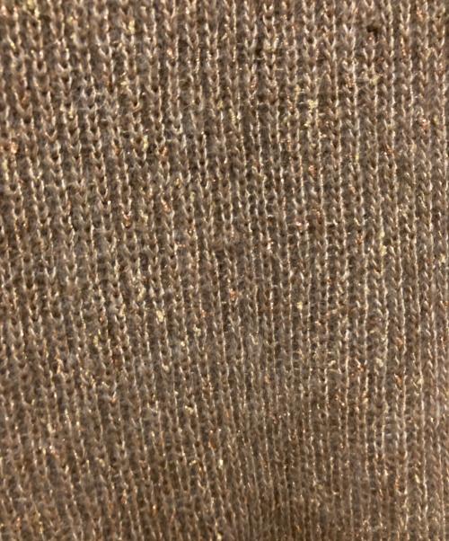 BACCA（バッカ）BACCA (バッカ) アルパカラメミックス ニットワンピース ベージュ サイズ:Sの古着・服飾アイテム