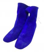 SOLOVIEREソロヴィエール）の古着「ドレープショートブーツ」｜パープル