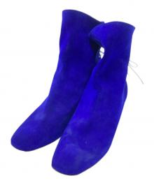 SOLOVIERE（ソロヴィエール）の古着「ドレープショートブーツ」｜パープル