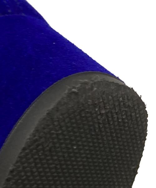 SOLOVIERE（ソロヴィエール）SOLOVIERE (ソロヴィエール) ドレープショートブーツ パープル サイズ:38の古着・服飾アイテム