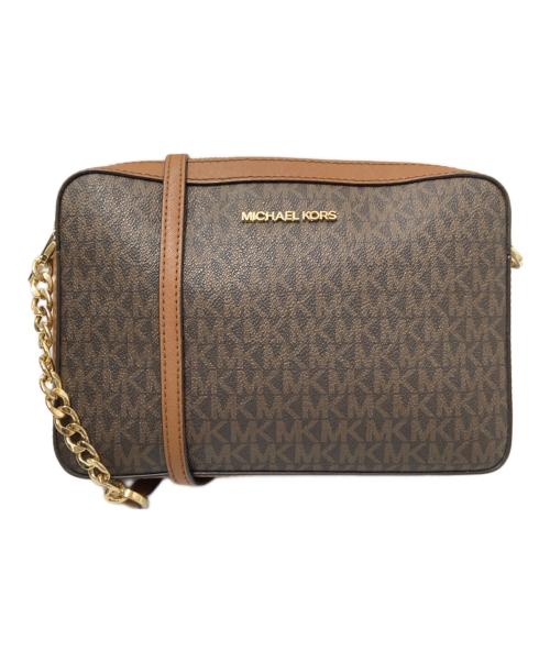 MICHAEL KORS（マイケル・コース）MICHAEL KORS (マイケル・コース) シグネチャーショルダーバッグ ブラウン サイズ:下記参照の古着・服飾アイテム