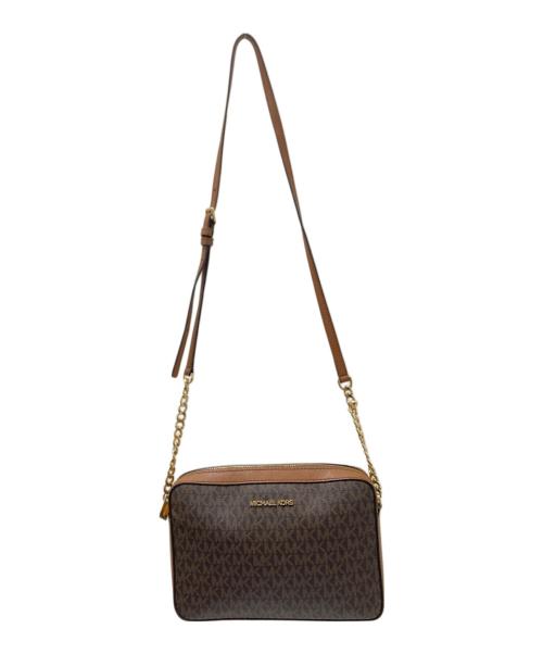 MICHAEL KORS（マイケル・コース）MICHAEL KORS (マイケル・コース) シグネチャーショルダーバッグ ブラウン サイズ:下記参照の古着・服飾アイテム