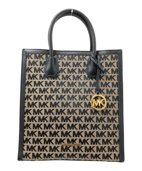 MICHAEL KORS（マイケル・コース）MICHAEL KORS (マイケル・コース) ハンドバッグ ブラック×ベージュ サイズ:下記参照の古着・服飾アイテム