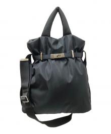 green label relaxing（グリーンレーベルリラクシング）の古着「パデットベルトバッグ」｜ブラック