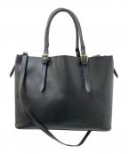 MARCO BIANCHINIマルコビアンキーニ）の古着「2WAYレザーバッグ」｜ブラック