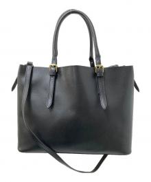 MARCO BIANCHINI（マルコビアンキーニ）の古着「2WAYレザーバッグ」｜ブラック