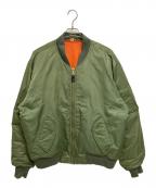 NO BRANDノーブランド）の古着「MA-1 JACKET」｜オリーブ