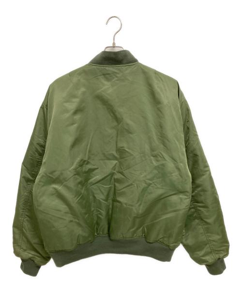 NO BRAND（ノーブランド）NO BRAND (ノーブランド) MA-1 JACKET オリーブ サイズ:XLの古着・服飾アイテム