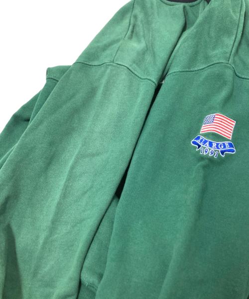 X-LARGE（エクストララージ）X-LARGE (エクストララージ) ハーフジップパーカー グリーン サイズ:Mの古着・服飾アイテム