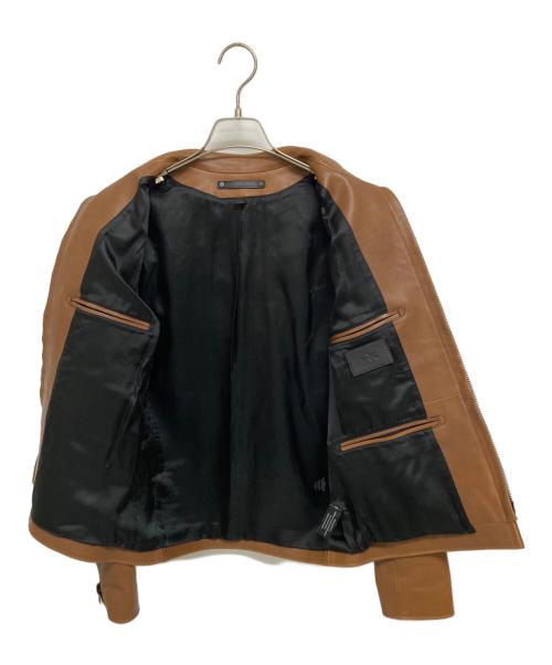COACH（コーチ）COACH (コーチ) カウレザージャケット ブラウン サイズ:Sの古着・服飾アイテム