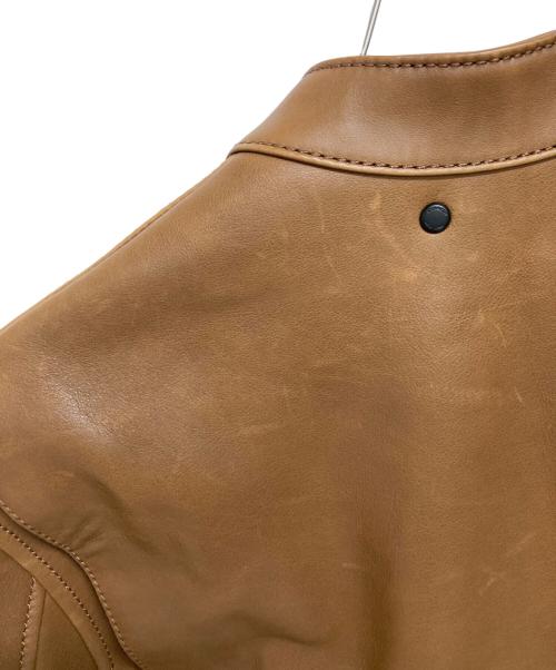 COACH（コーチ）COACH (コーチ) カウレザージャケット ブラウン サイズ:Sの古着・服飾アイテム