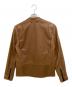 COACH (コーチ) カウレザージャケット ブラウン サイズ:S：13000円