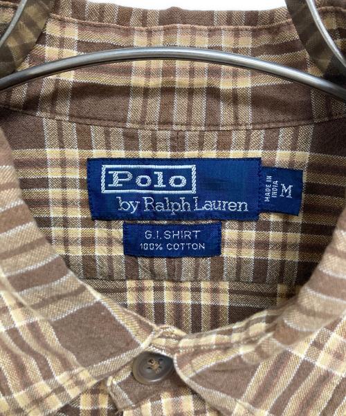 POLO RALPH LAUREN（ポロ・ラルフローレン）POLO RALPH LAUREN (ポロ・ラルフローレン) ダブルポケットチェックシャツ ブラウン サイズ:Mの古着・服飾アイテム