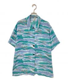 USED（ユーズド）の古着「ヴィンテージシャツ」｜グリーン×パープル