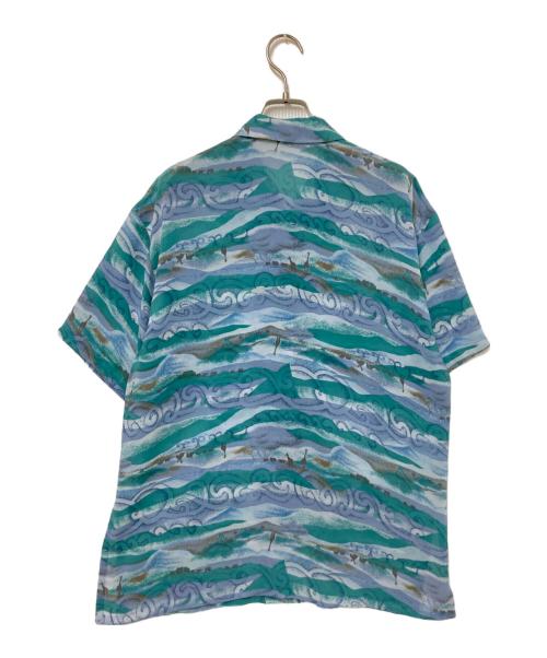 USED（ユーズド）USED (ユーズド) ヴィンテージシャツ グリーン×パープル サイズ:下記参照の古着・服飾アイテム