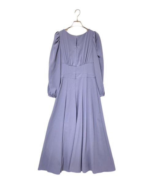 HER LIP TO（ハーリップトゥ）HER LIP TO (ハーリップトゥ) 長袖ワンピース ブルー サイズ:Sの古着・服飾アイテム